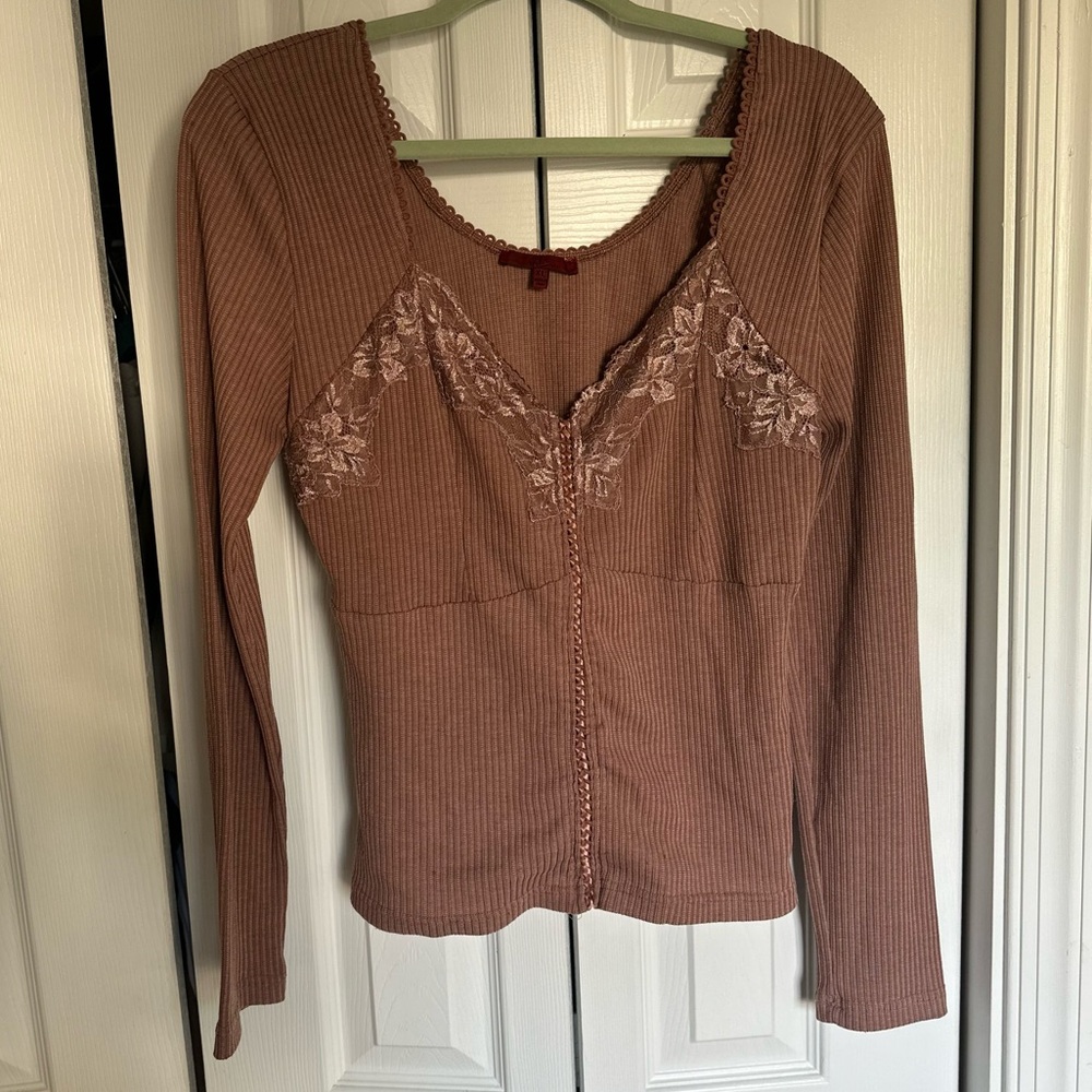 Long Sleeve Red by BKE Top XL